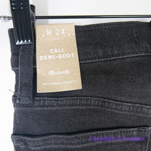 NEW Madewell Cali Demi-Boot Jeans‎ in Bayland Wash: Raw-Hem Edition, 24 - Picture 11 of 15